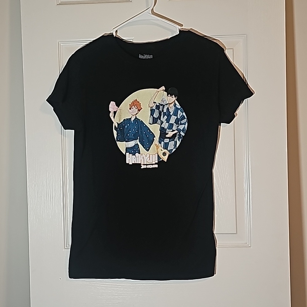 Haikyu!! 3rd Season Hinata & Kageyama Festival  T-Shirt Youth Size XXL Adult M